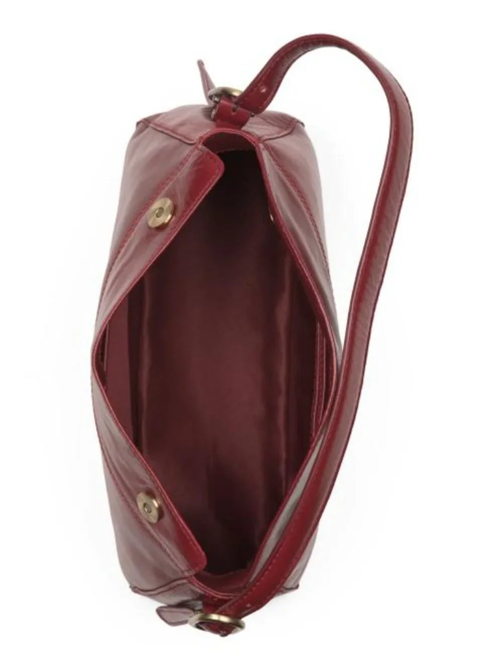 MADE IN INDIA Leather Flap Over Shoulder Bag